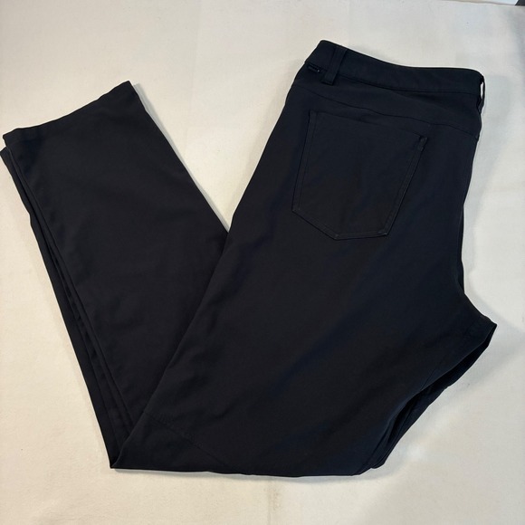 Lululemon Other - Lululemon Commission Pant Mens 36 Black Slim Fit Tech Chino Trousers